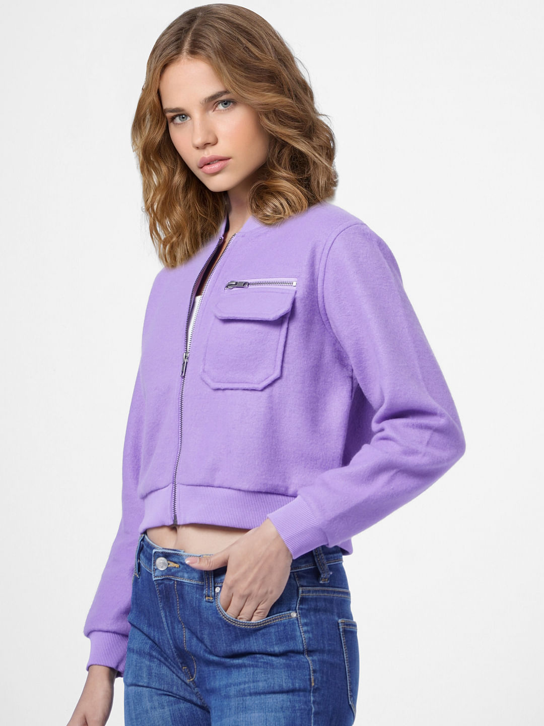 Purple Bomber Jacket