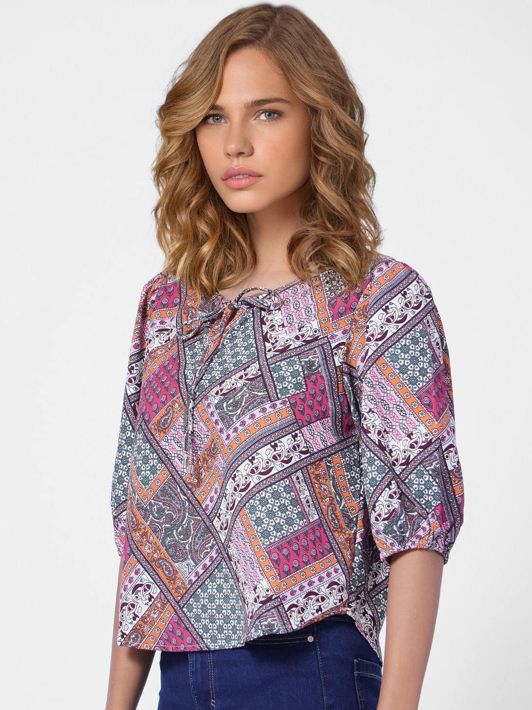 Multi-Colour Printed Top