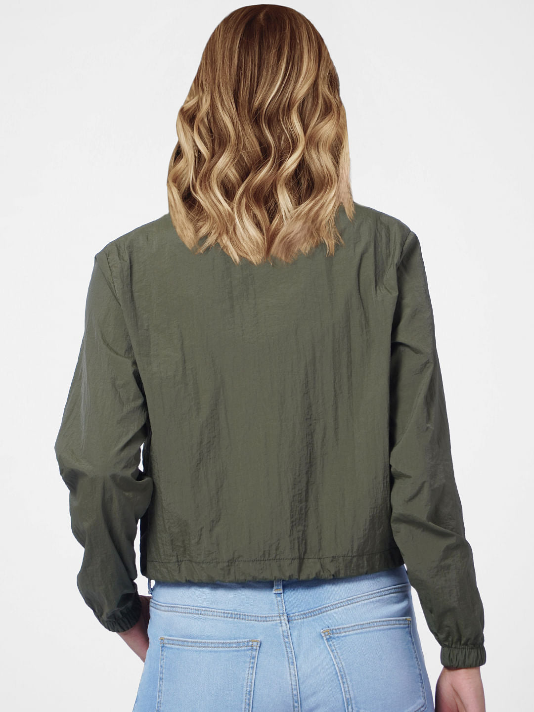 Green High Neck Jacket