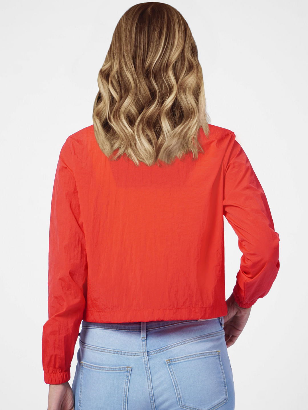 Red High Neck Jacket