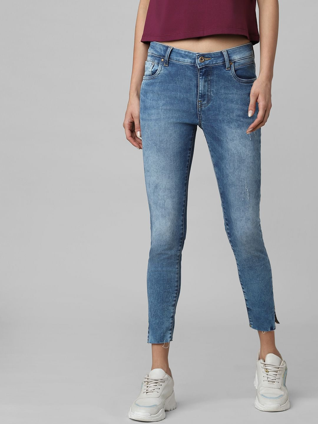 Blue Washed Skinny Jeans
