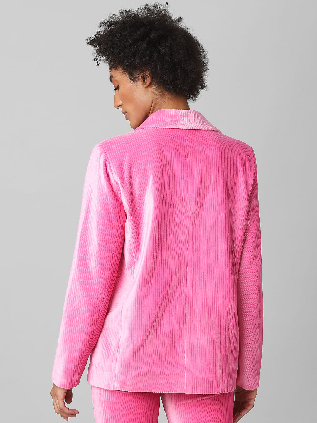 Pink Corduroy Co-Ord Blazer