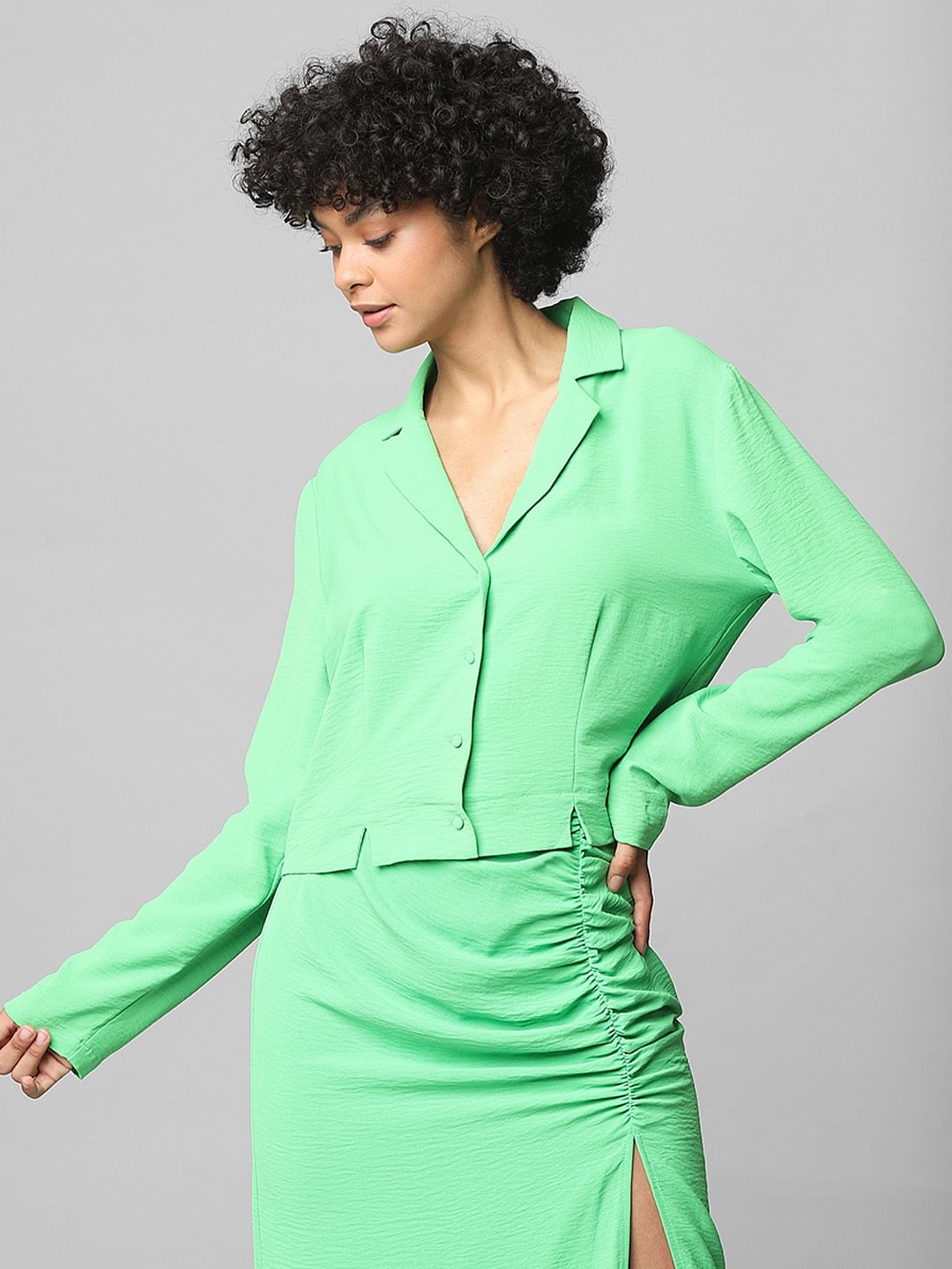 Green Co-Ord Resort Shirt