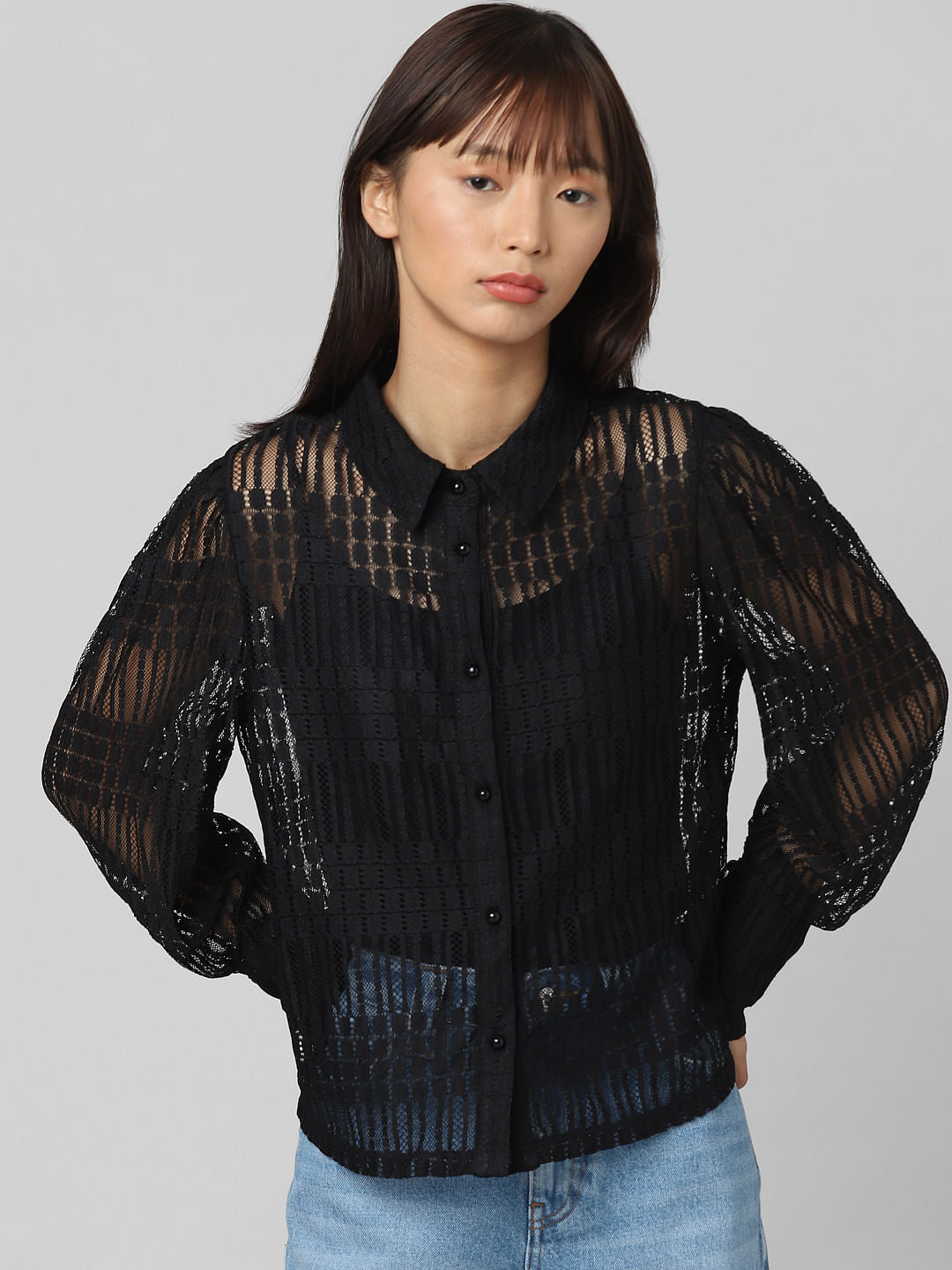 Black Lace Shirt