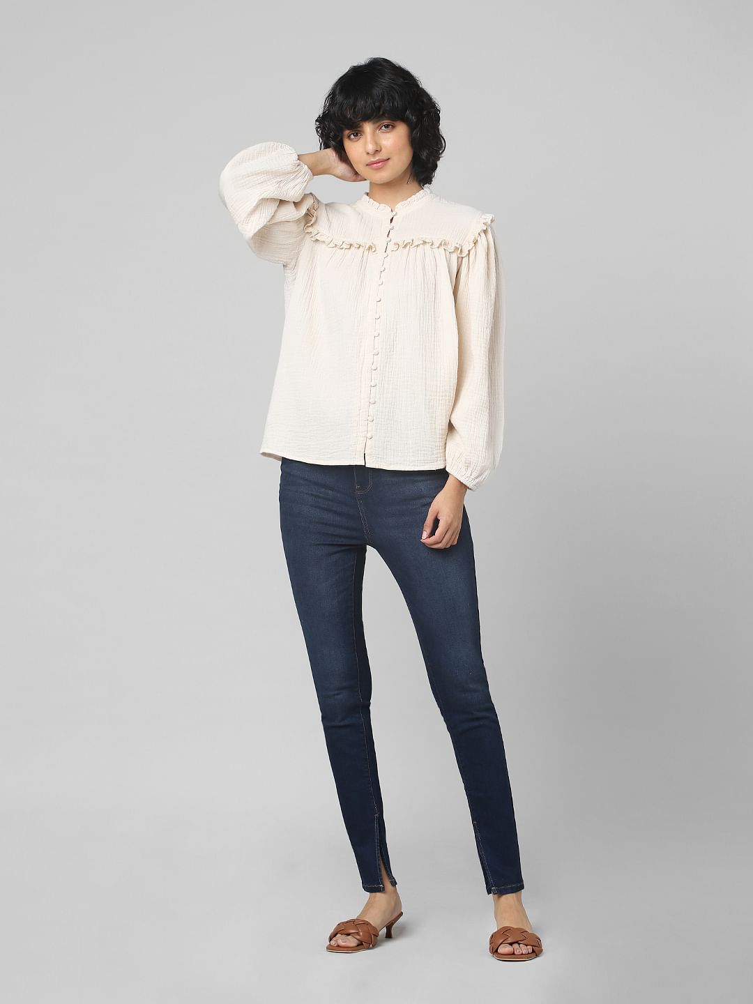 Light Pink Lace Insert Top