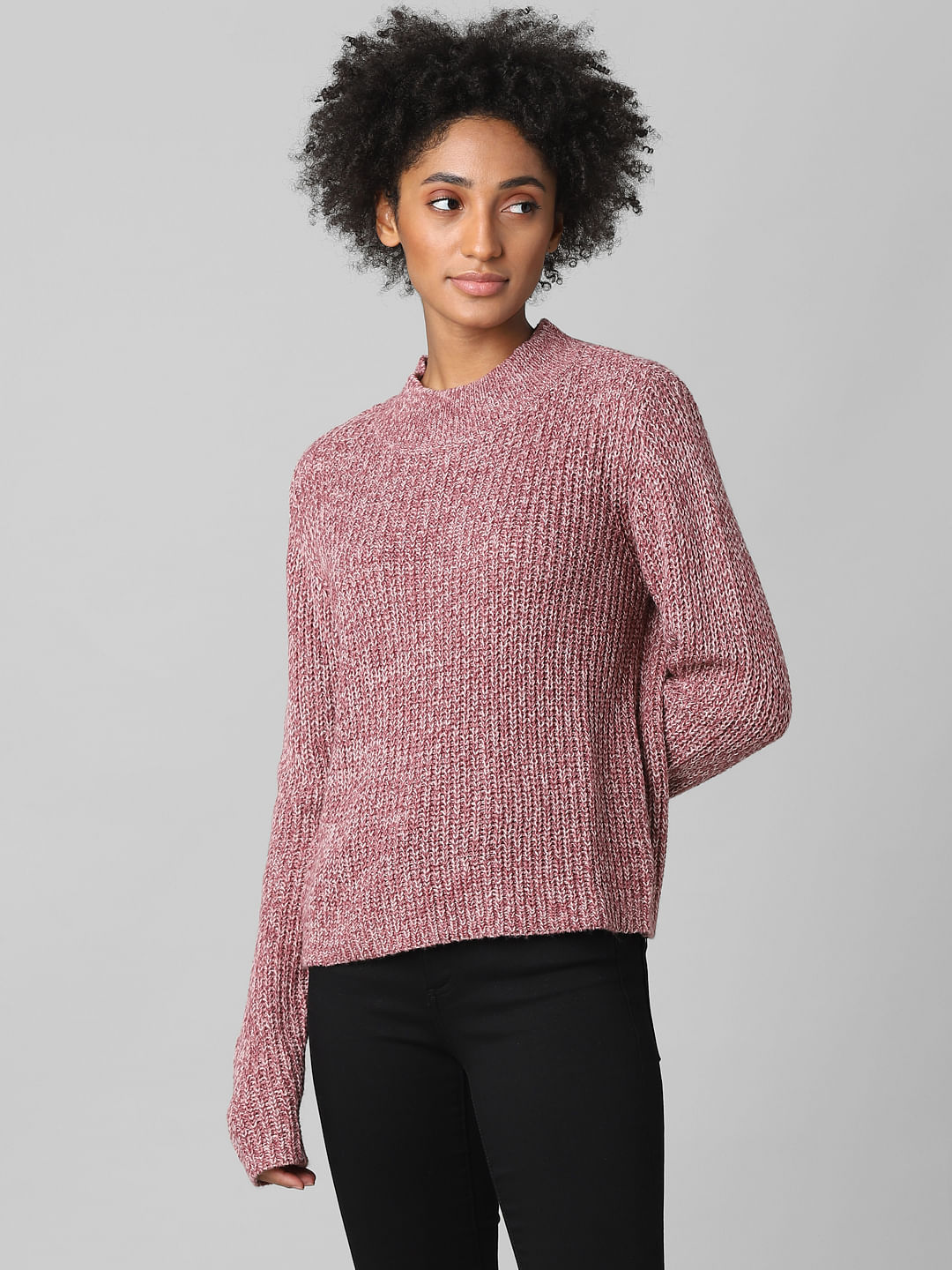 Brown Ribbed Pullover