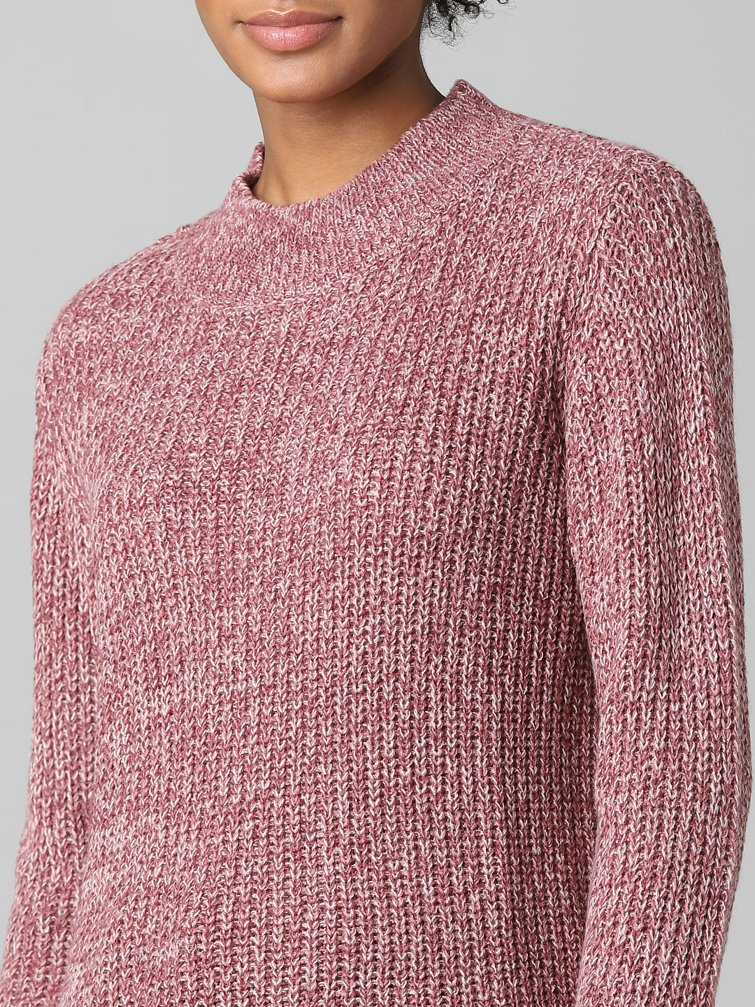 Brown Ribbed Pullover