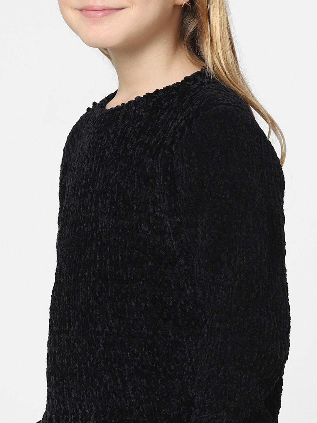 Girls Black Pullover