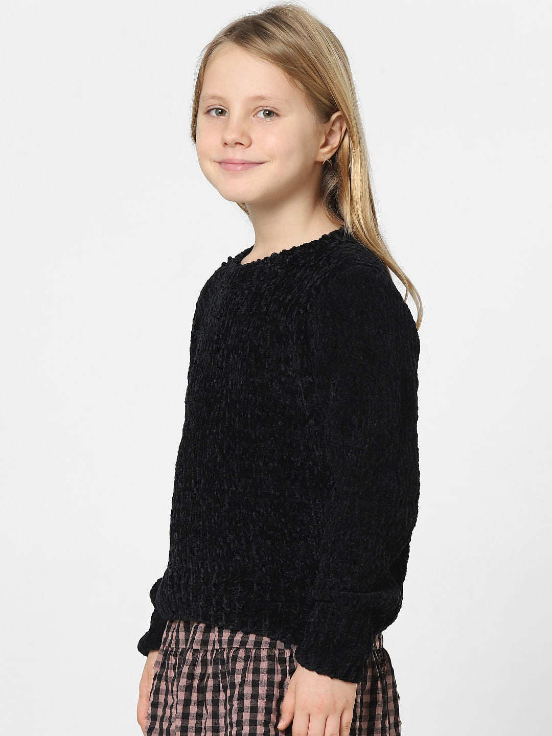 Girls Black Pullover