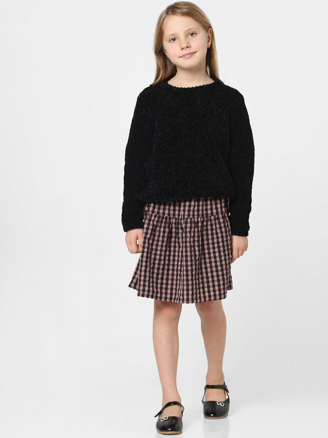 Girls Black Pullover