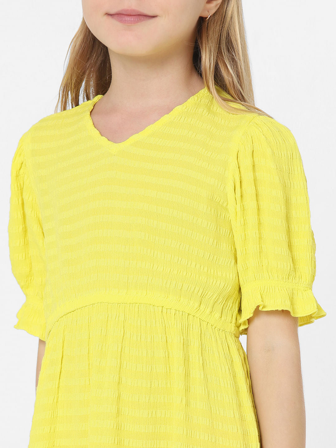 Yellow Fit & Flare Dress