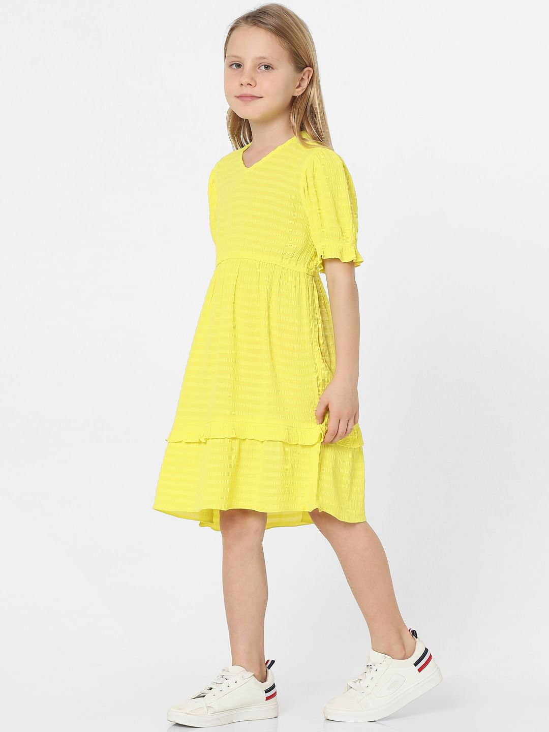 Yellow Fit & Flare Dress