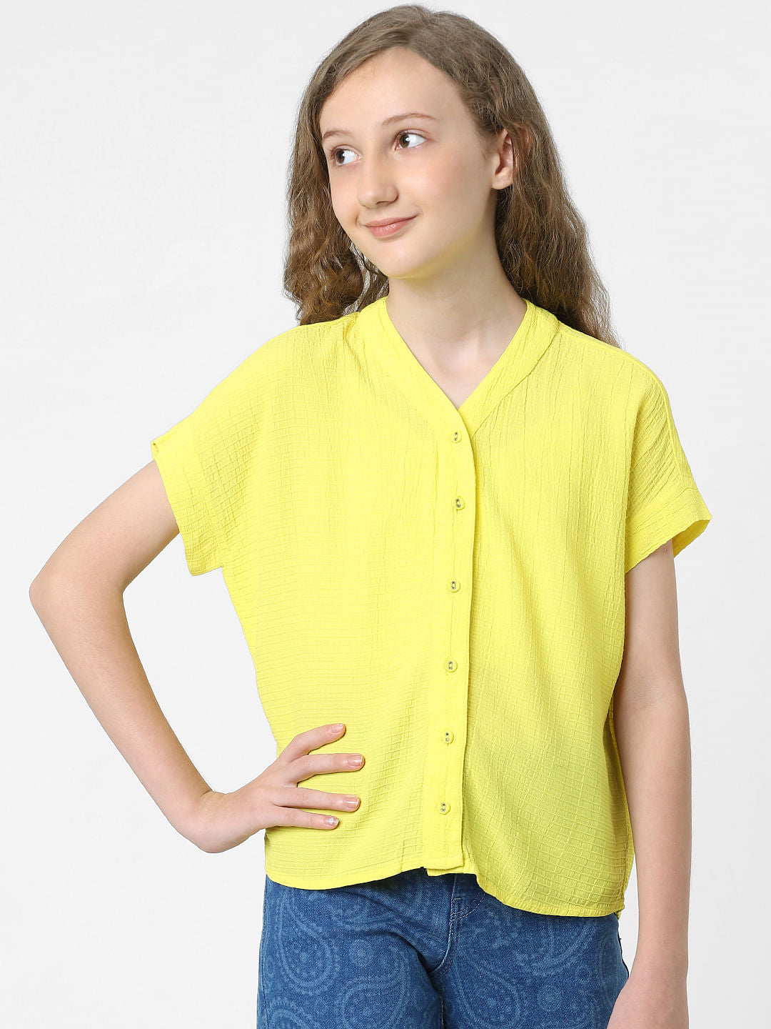 Girls Yellow Shirt