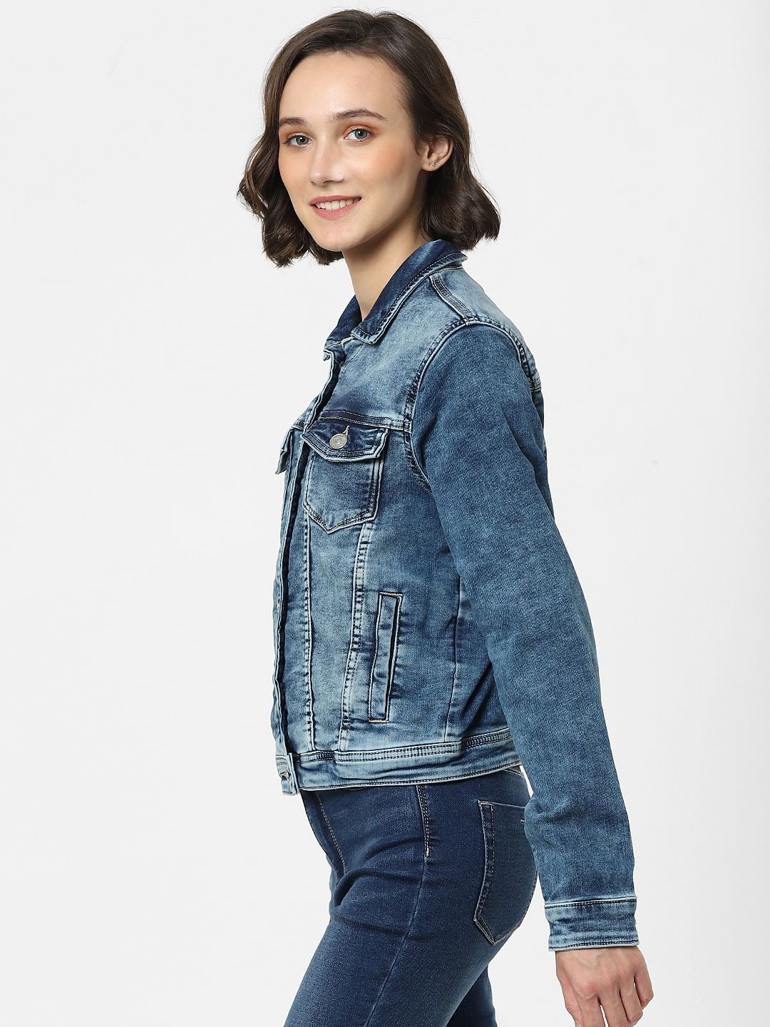 Blue Washed Denim Jacket