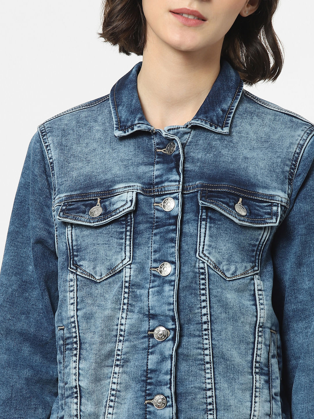 Blue Washed Denim Jacket