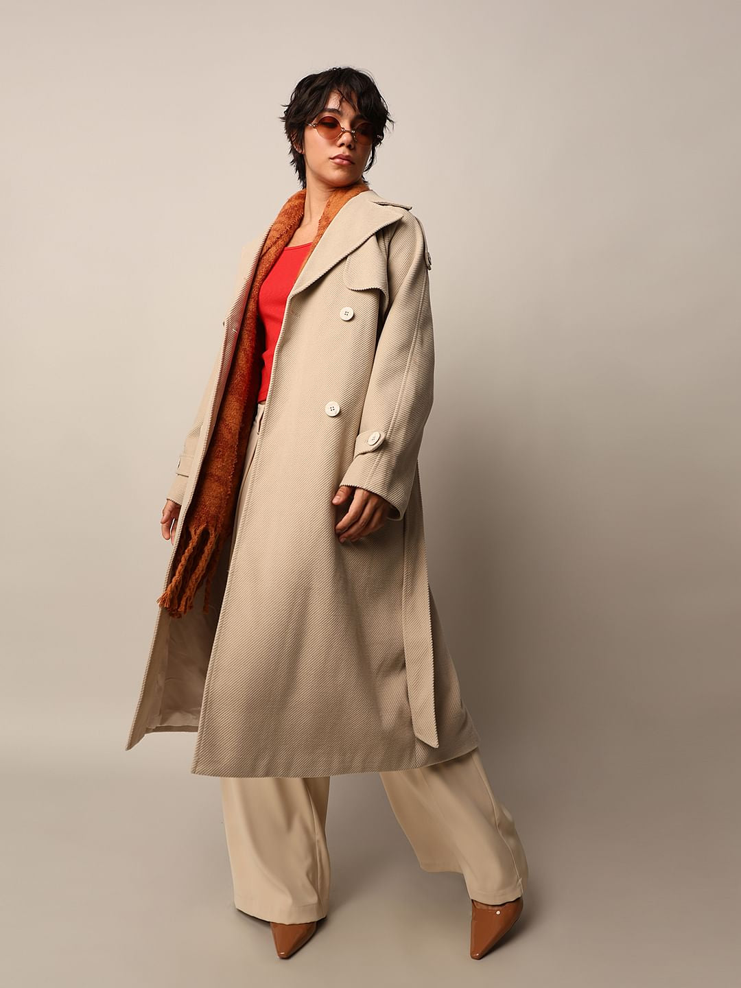 Beige Trench Coat