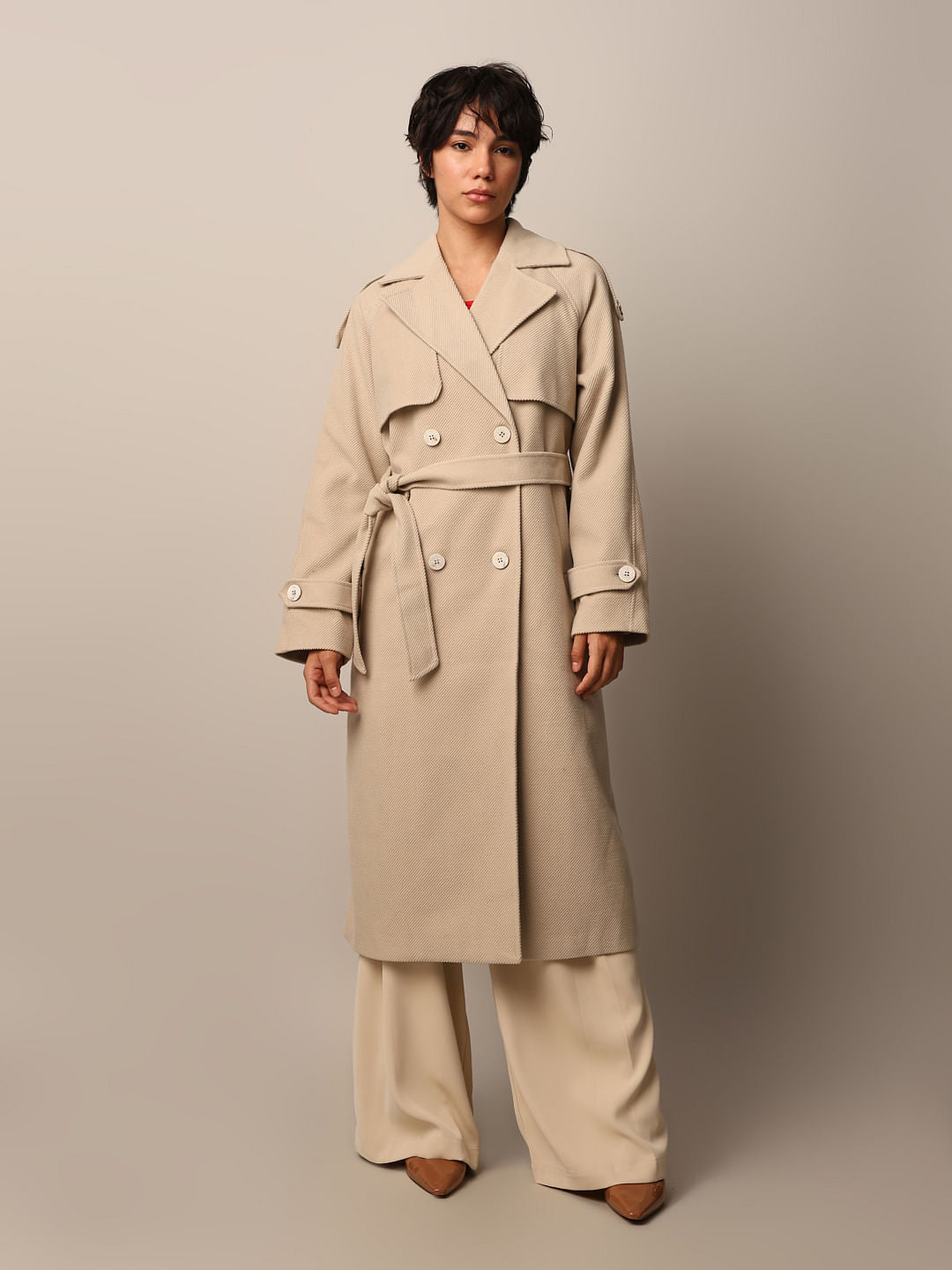 Beige Trench Coat