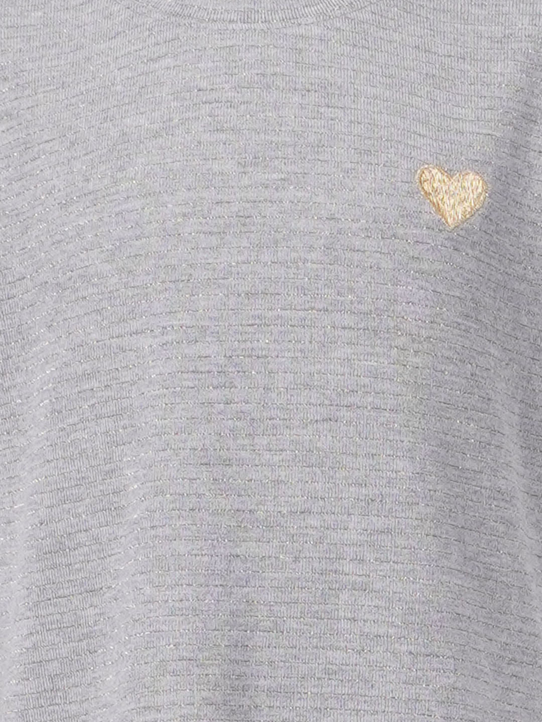 Girls Grey Cap Sleeves T-Shirt