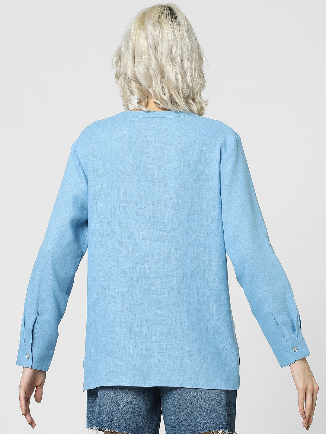 Blue Full Sleeves Top