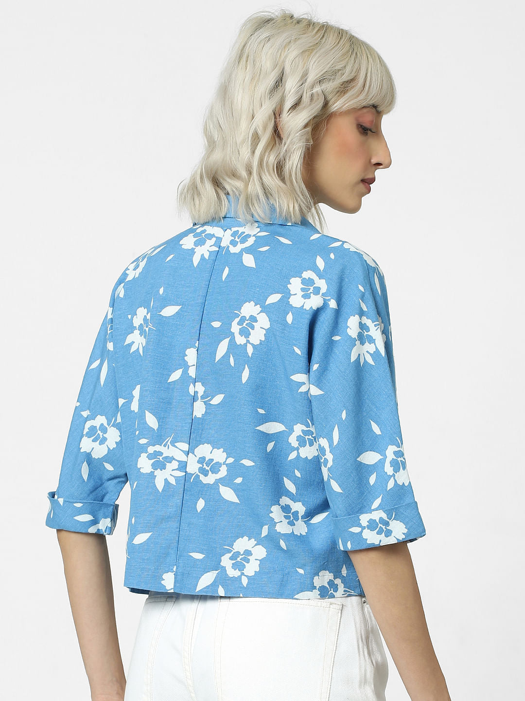 Blue Printed Resort Shirt