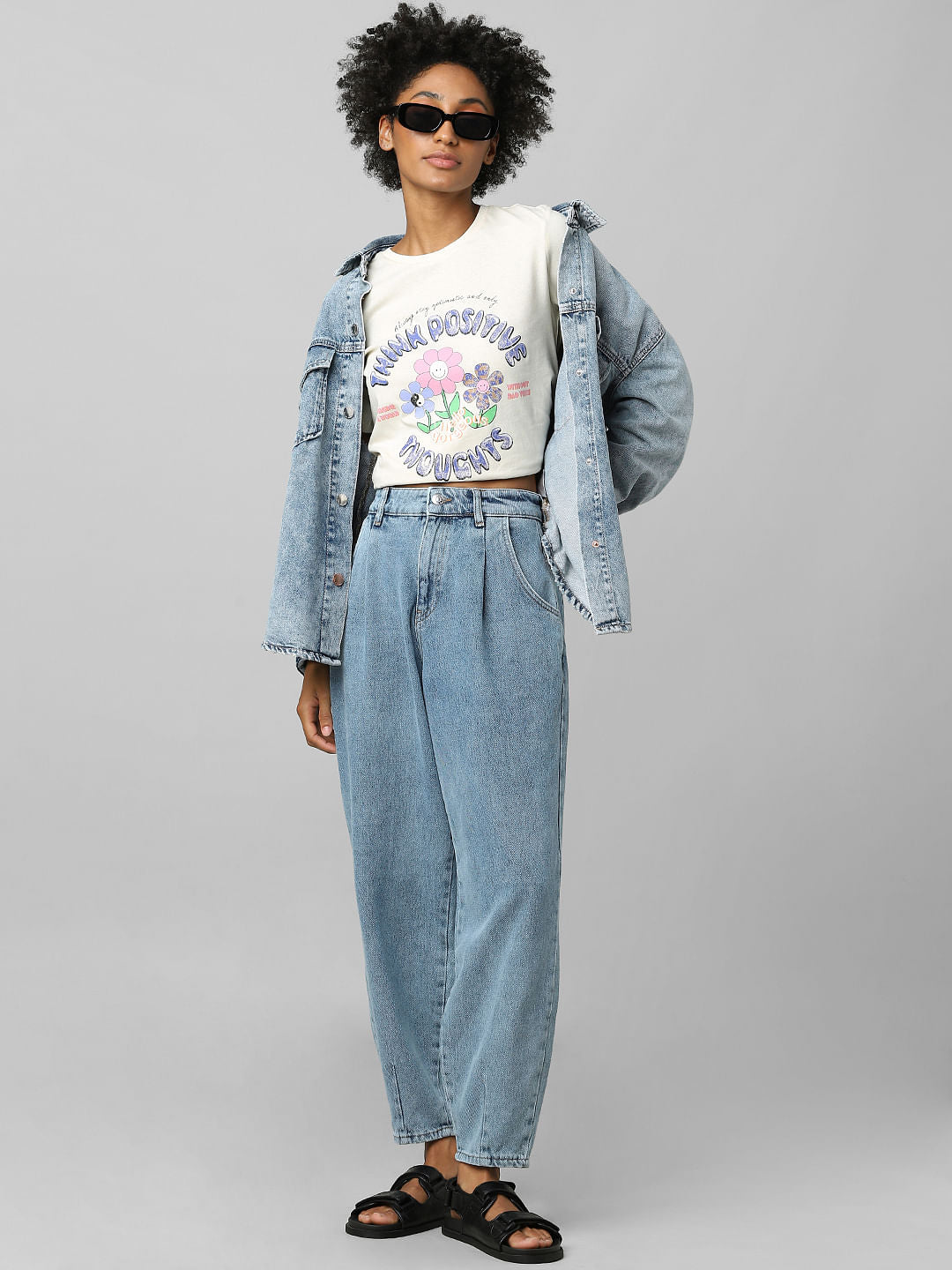 Beige Graphic Print T-Shirt