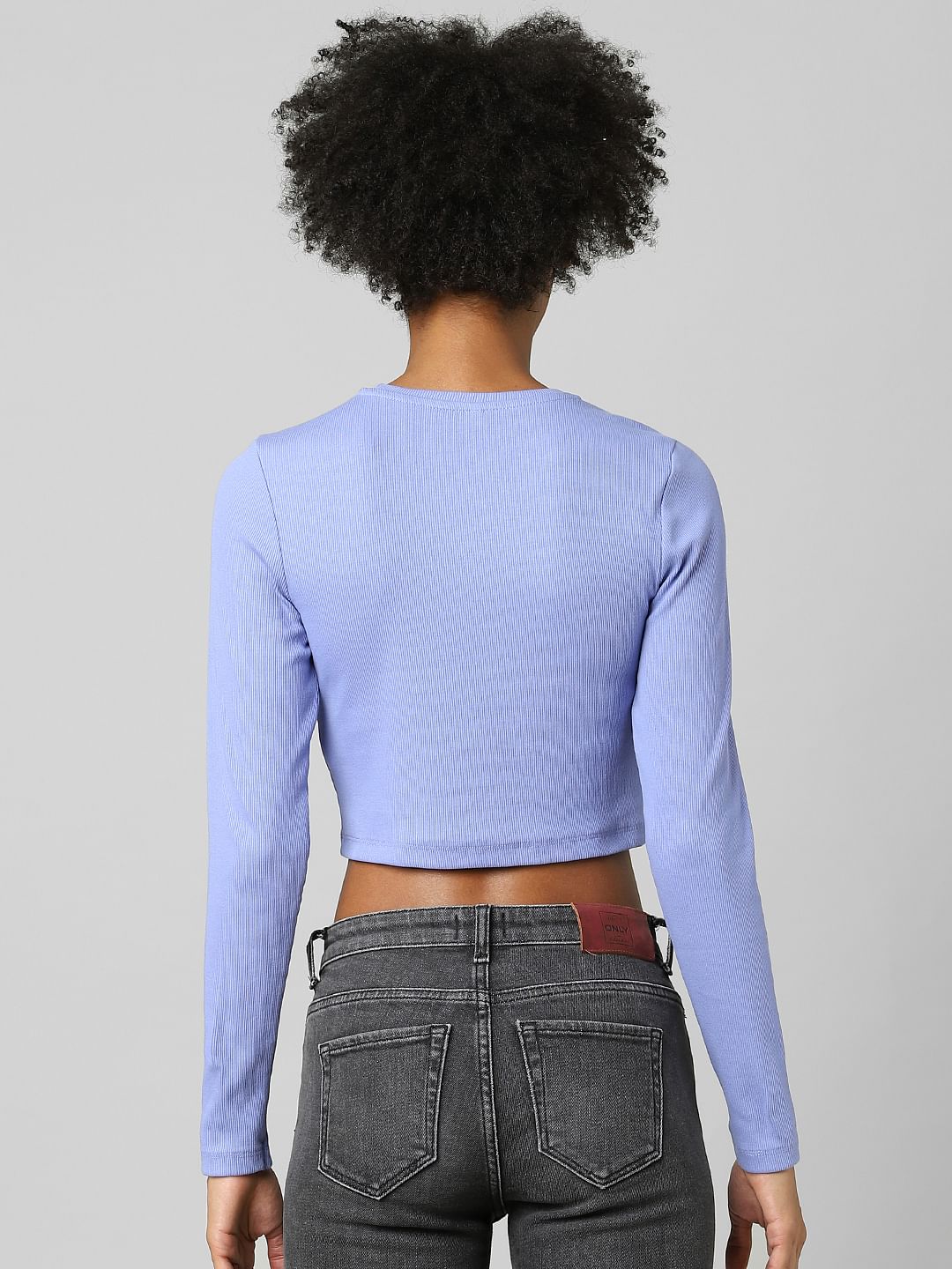 Blue Cropped Top