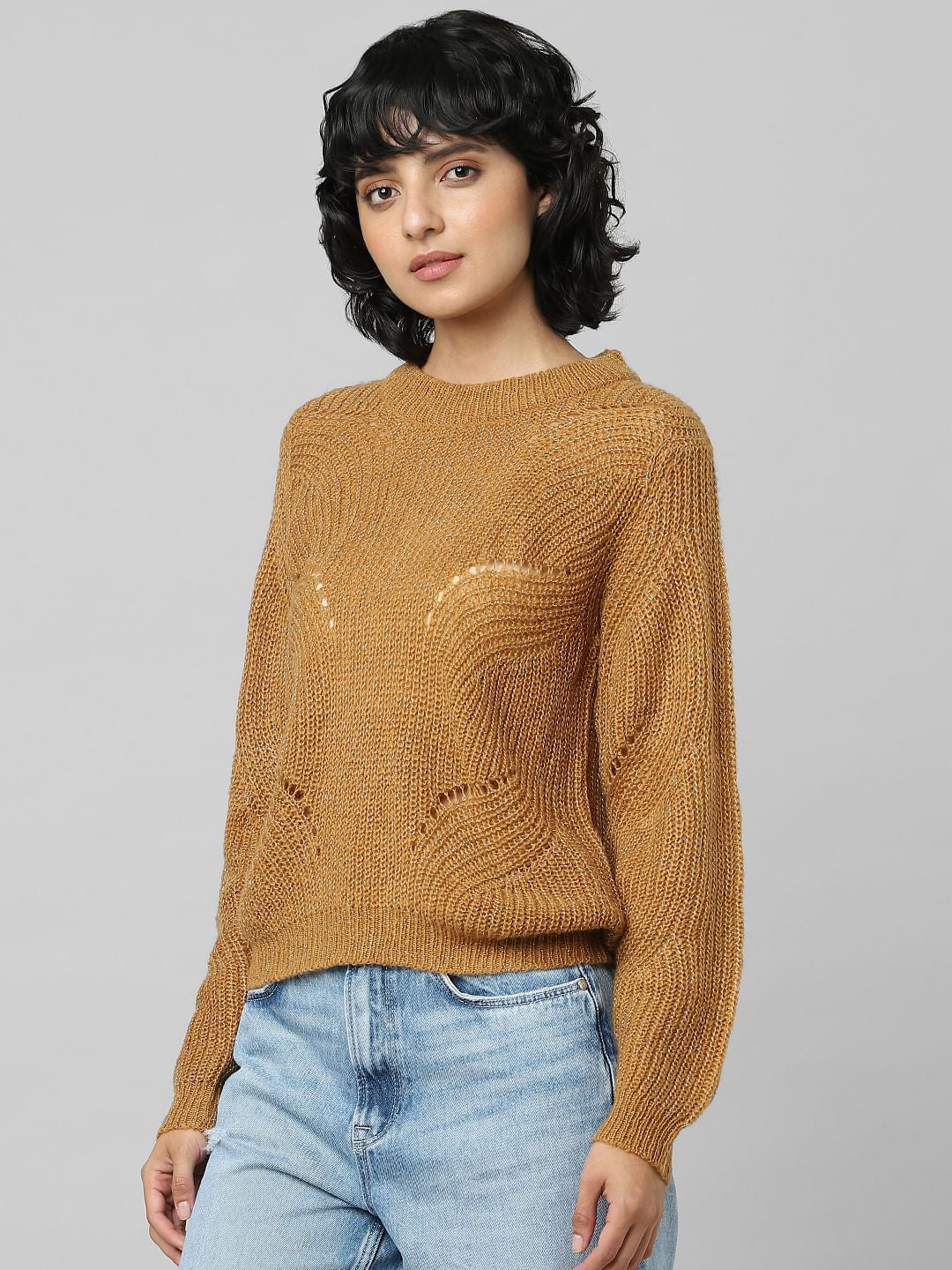 Brown Shimmer Pullover