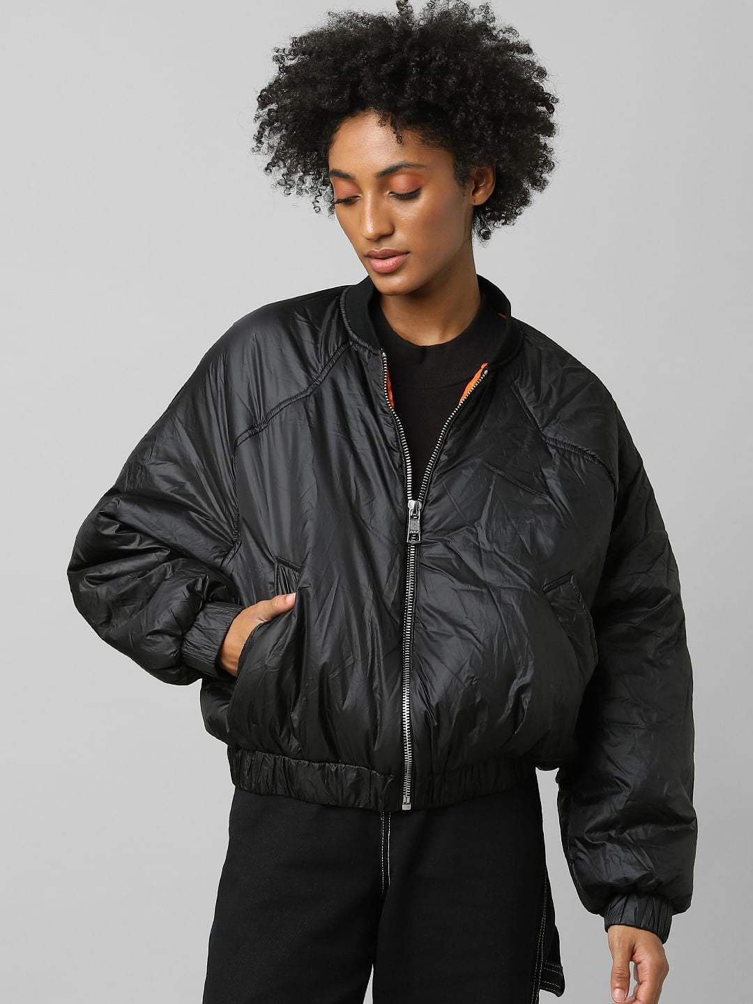 Black Bomber Jacket