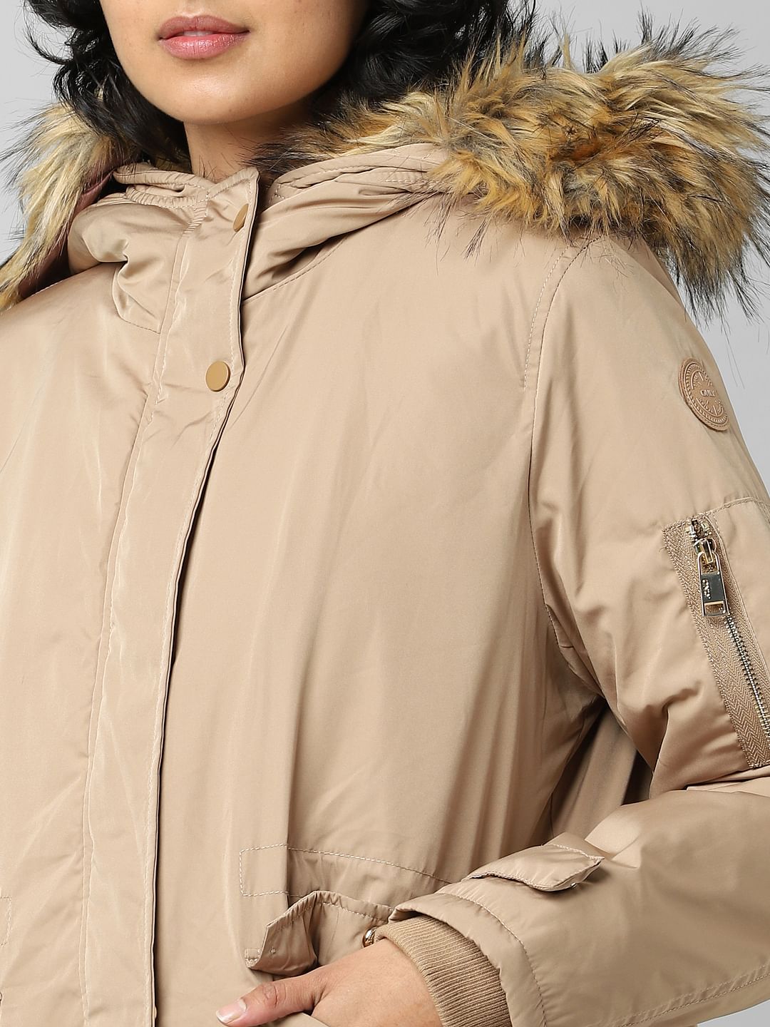 Brown Padded Parka Coat