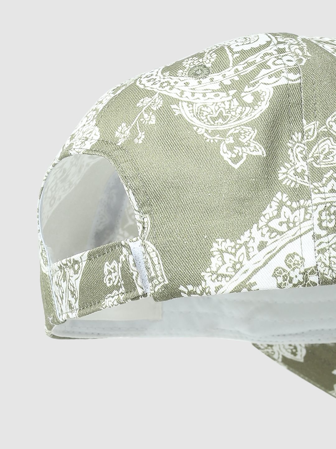 Green Paisley Printed Cap