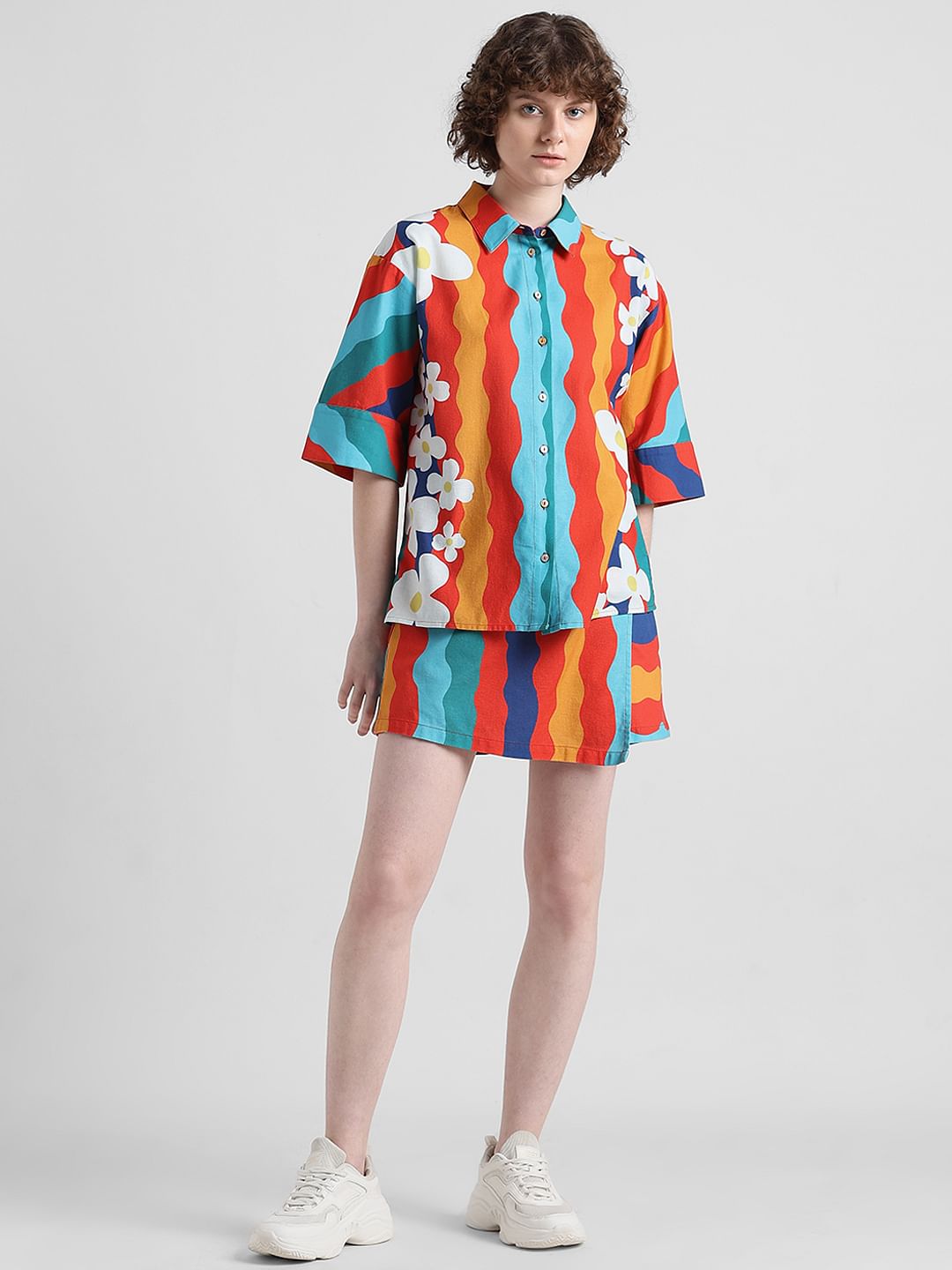 Multi-Coloured Printed Co-Ord Set Shirt