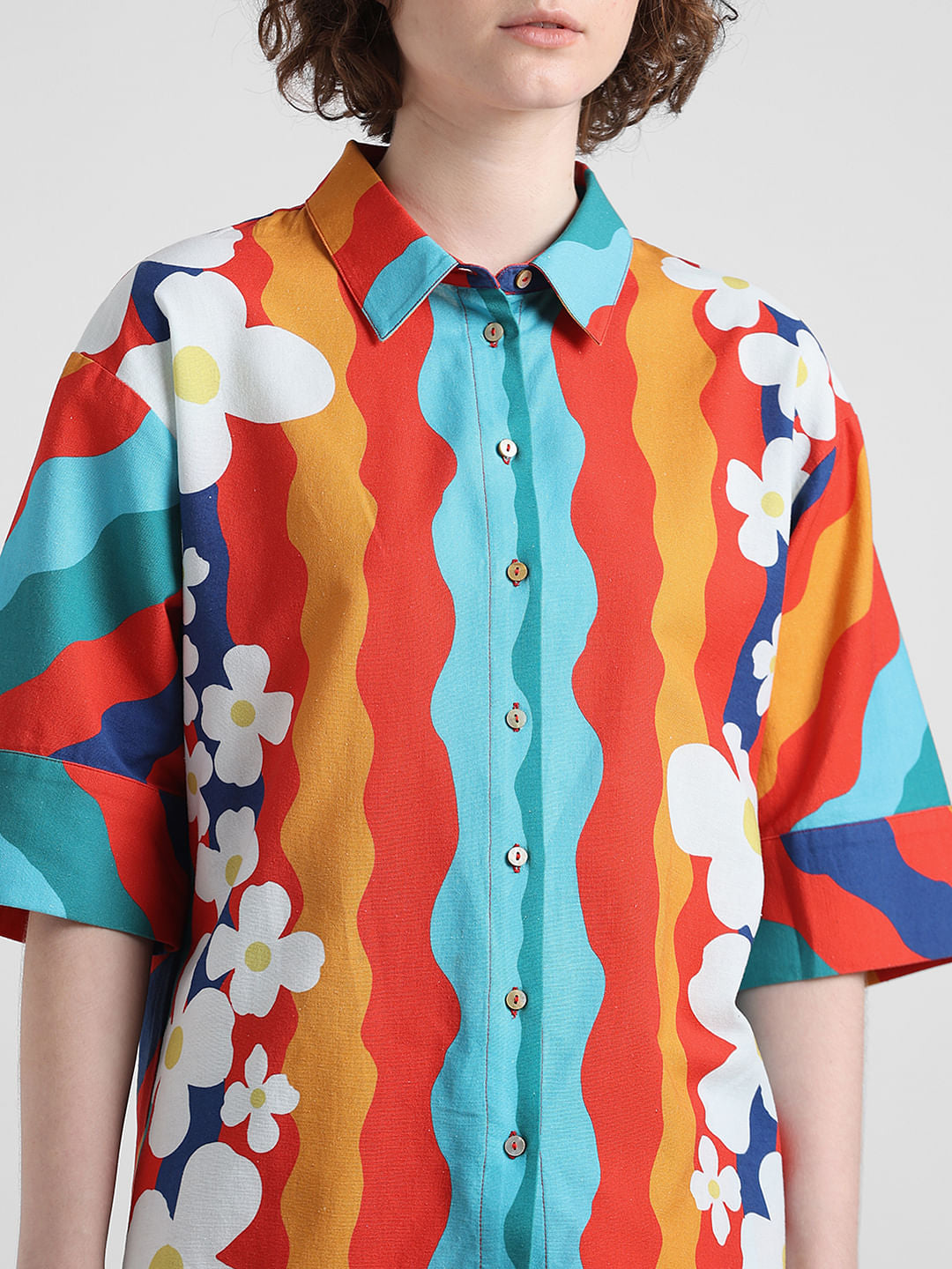 Multi-Coloured Printed Co-Ord Set Shirt