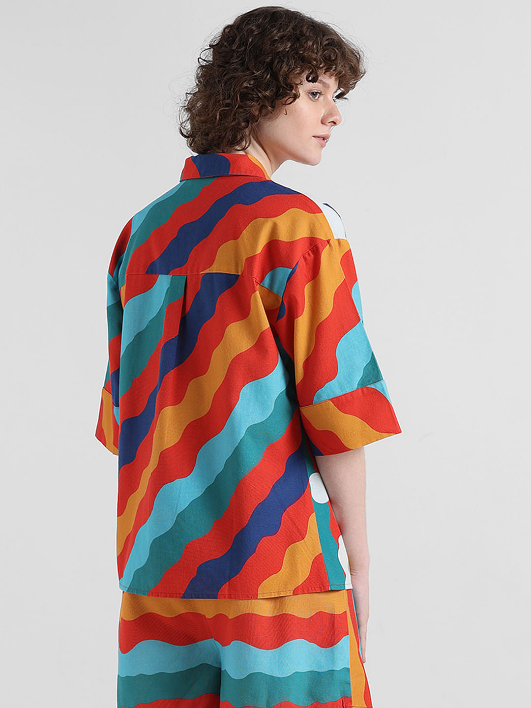 Multi-Coloured Printed Co-Ord Set Shirt