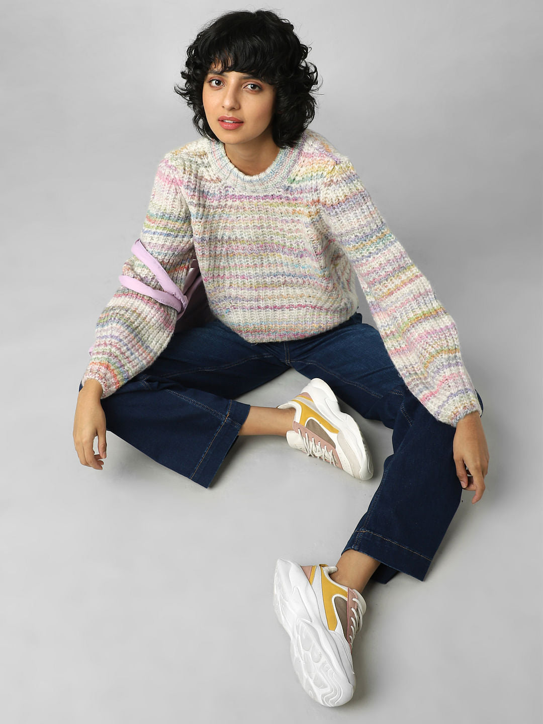 Beige Chunky Knit Pullover