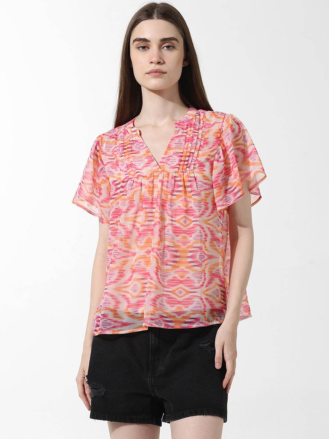 Pink Printed Top