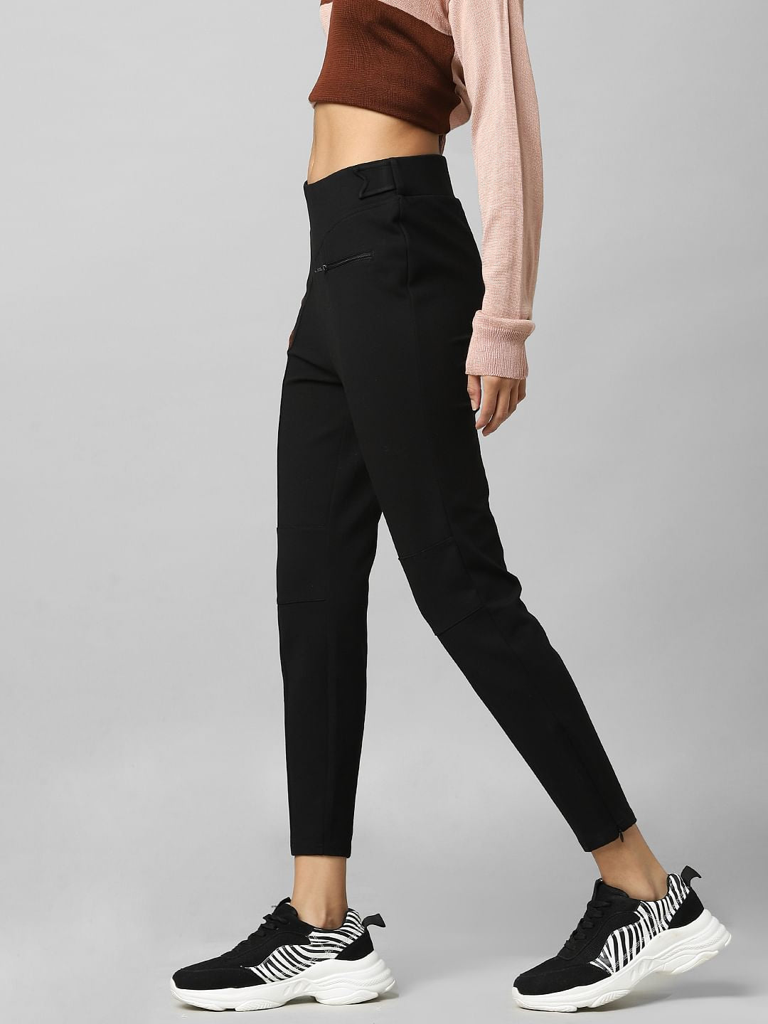 Black High Rise Skinny Fit Leggings