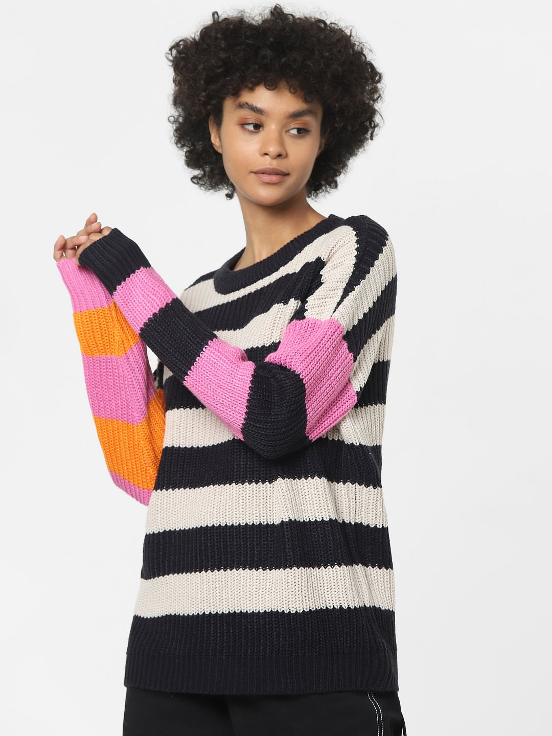 Multi-Colour Oversized Pullover