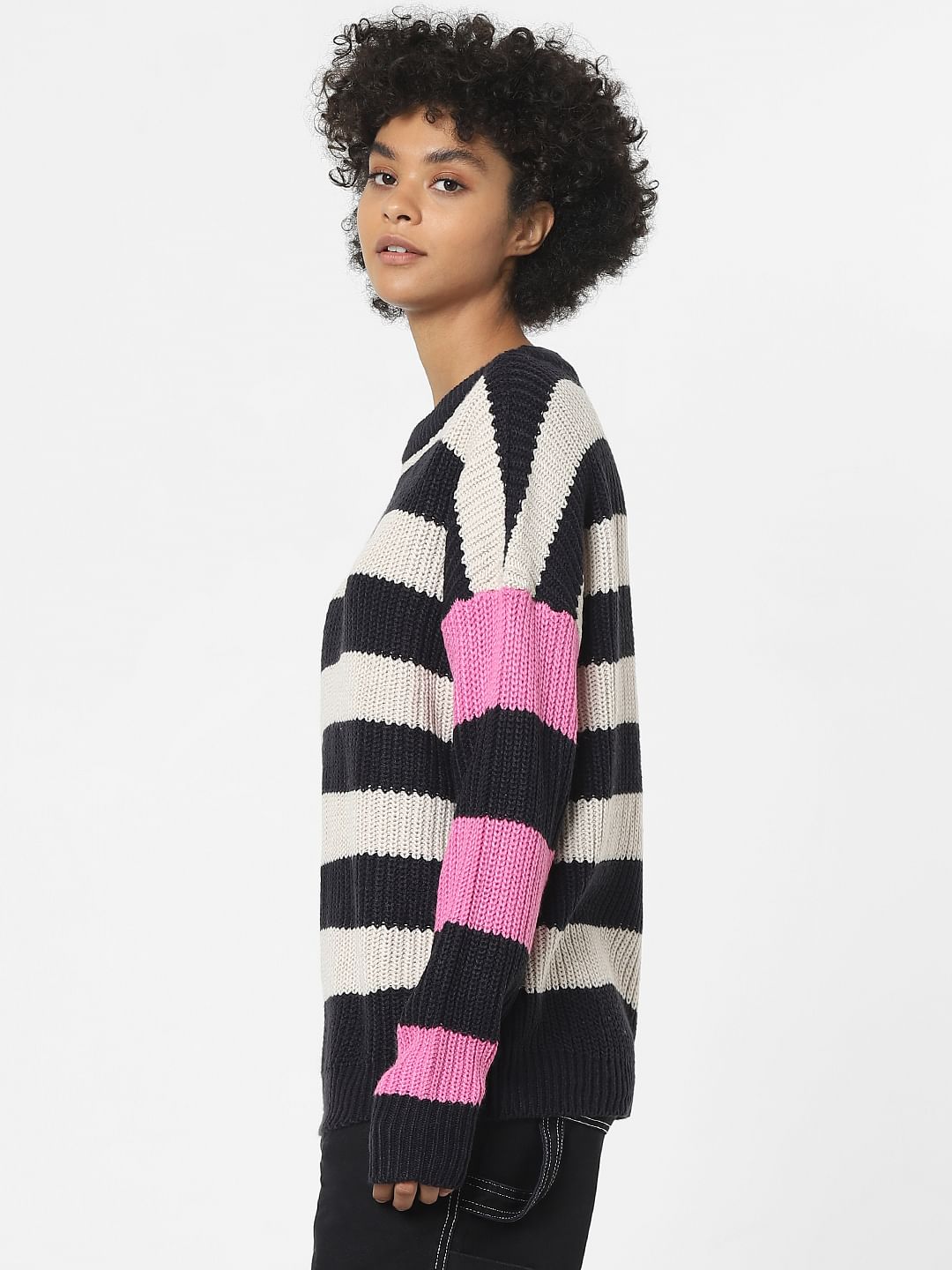 Multi-Colour Oversized Pullover