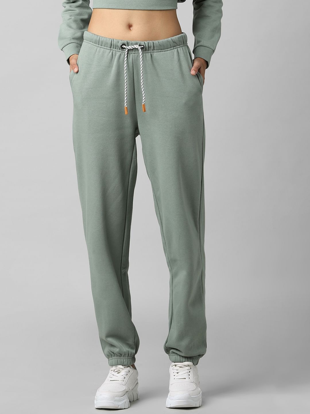Green High Rise Co-Ord Set Joggers
