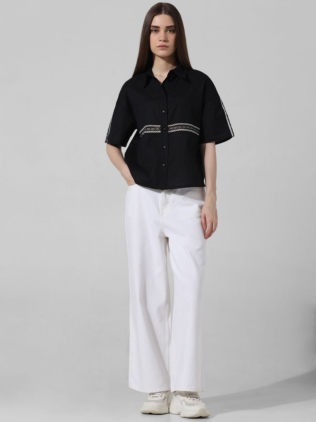 Black Boxy Fit Shirt