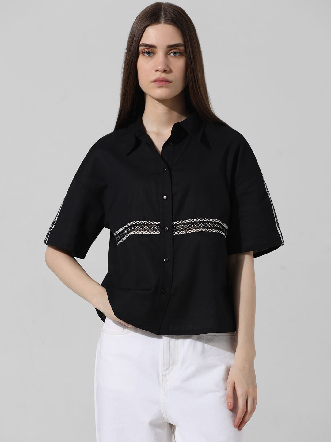 Black Boxy Fit Shirt