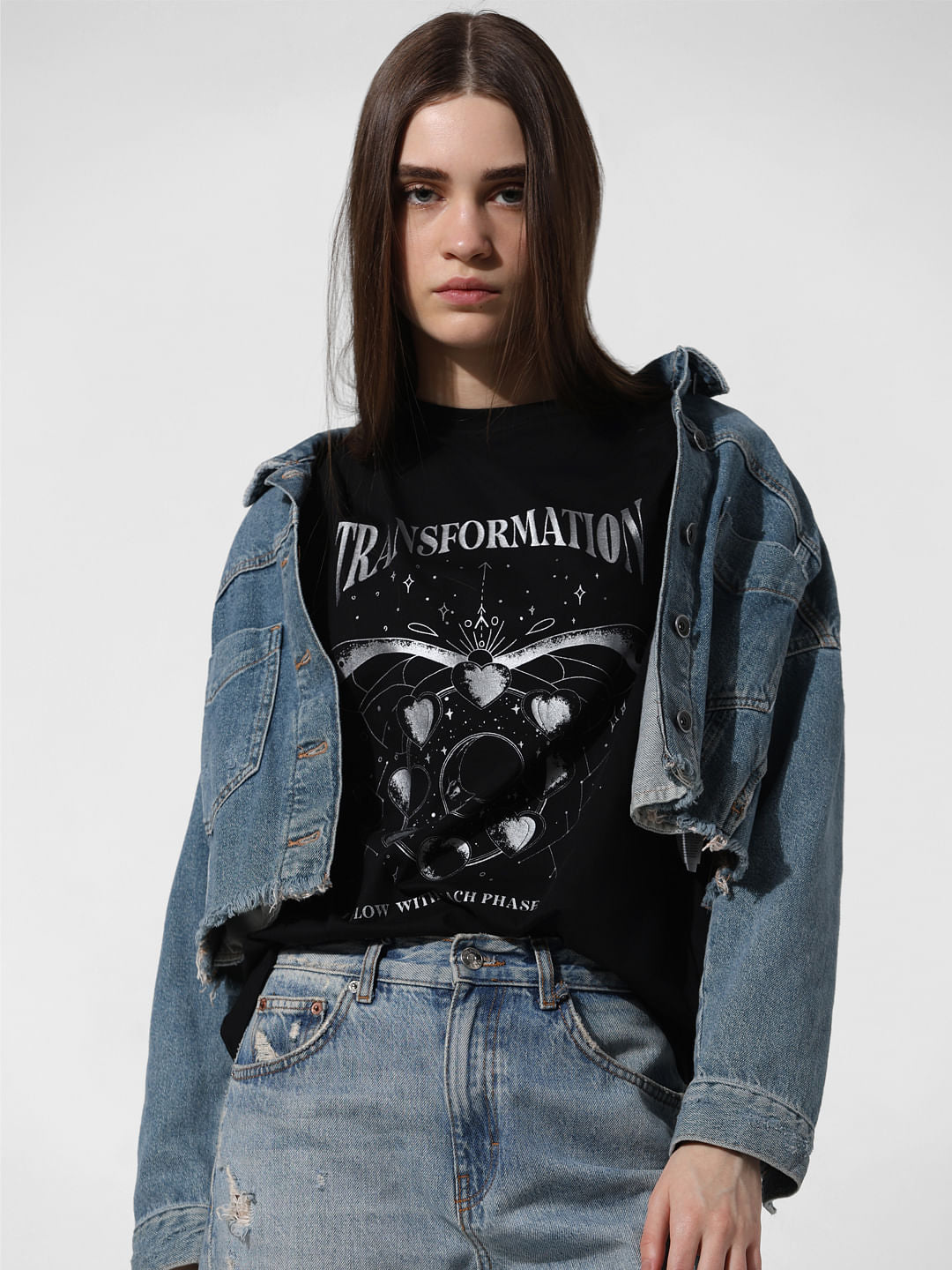 Black Printed T-Shirt