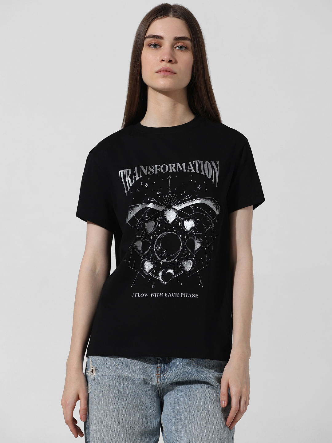 Black Printed T-Shirt