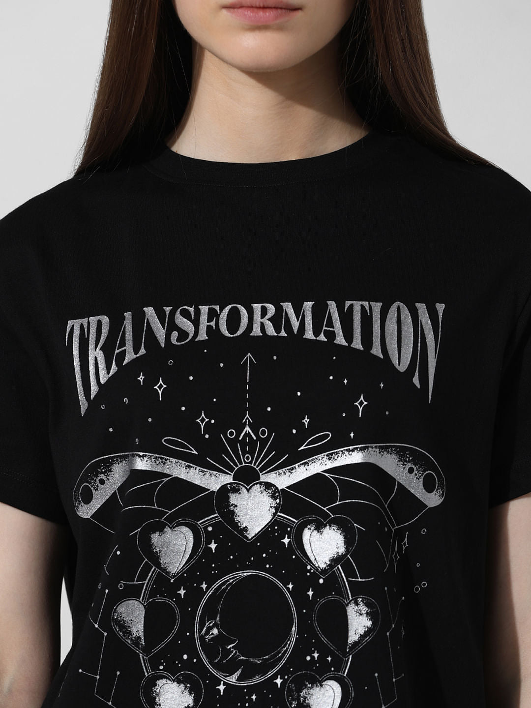 Black Printed T-Shirt