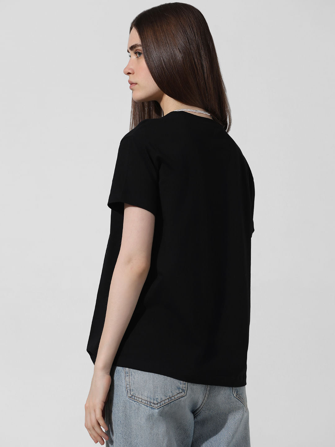 Black Printed T-Shirt