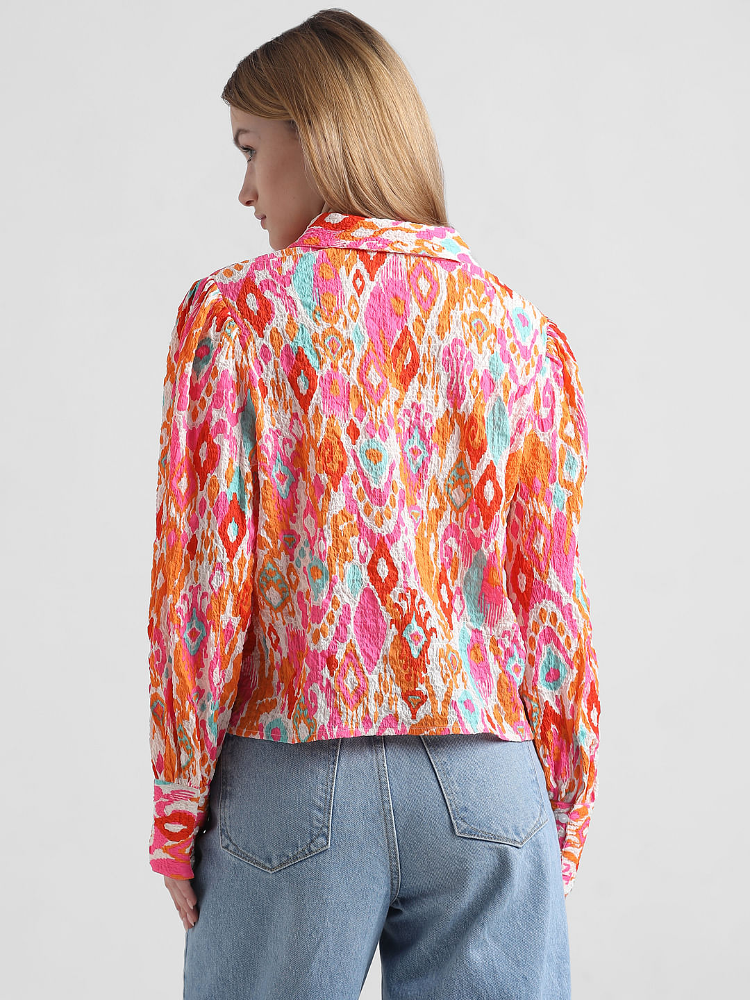 Pink Abstract Printed Shirt