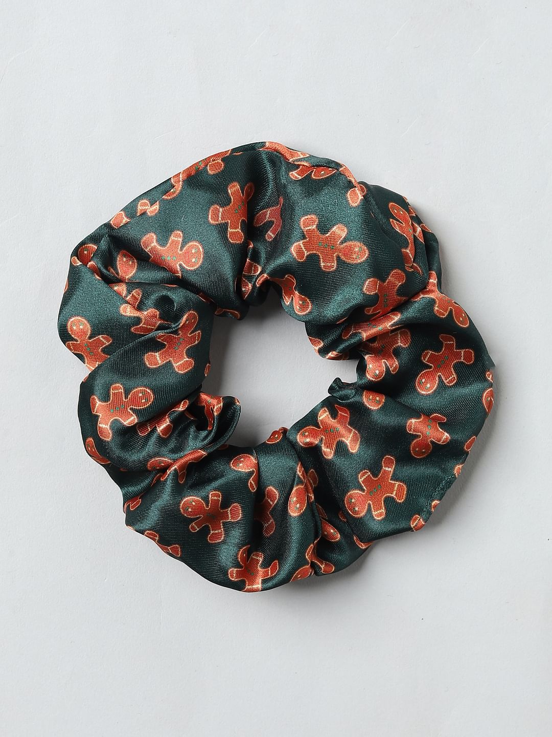 Pack Of 3 Satin Scrunchies - Multi-Coloured