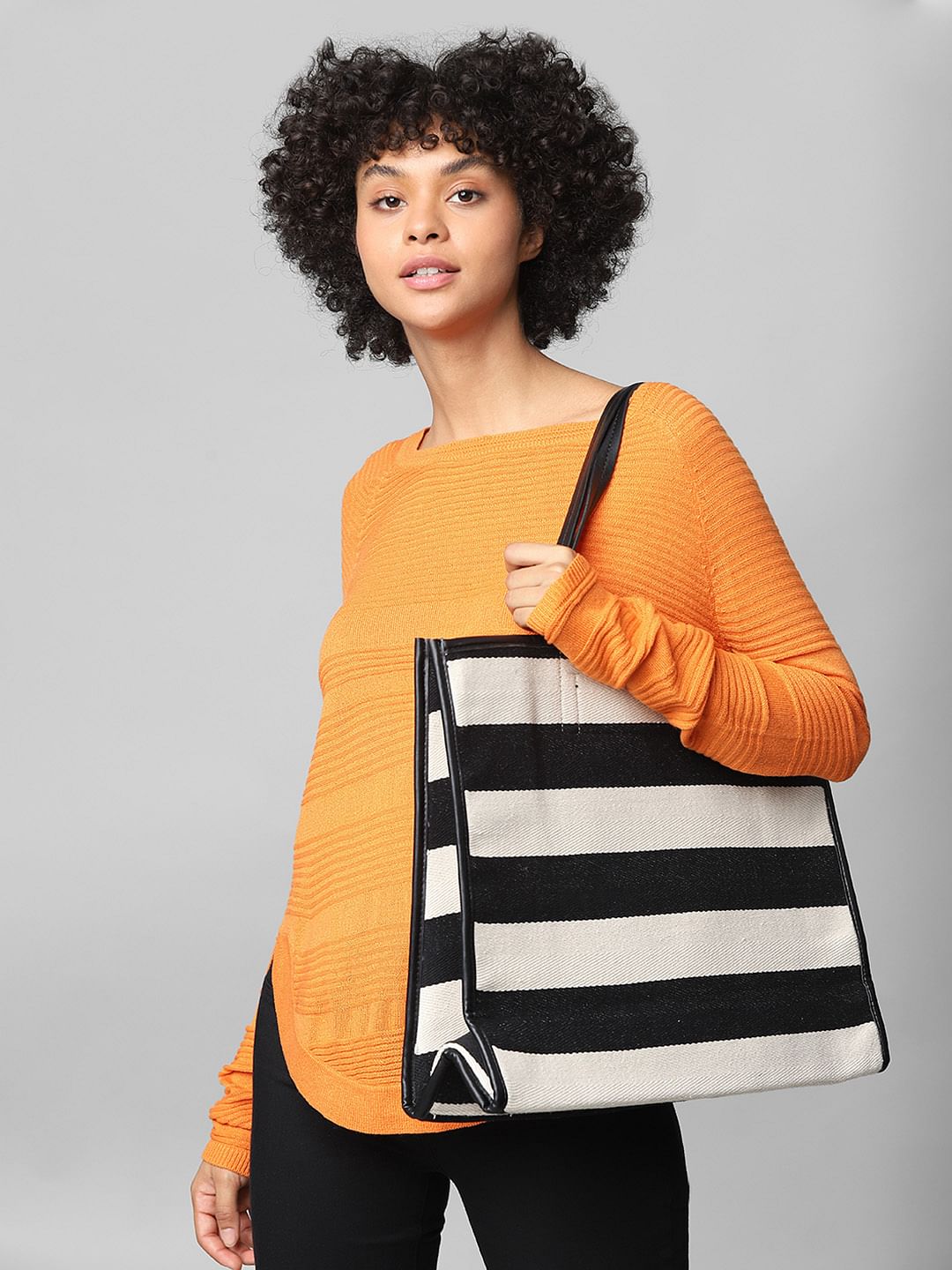 Orange Knitted Pullover