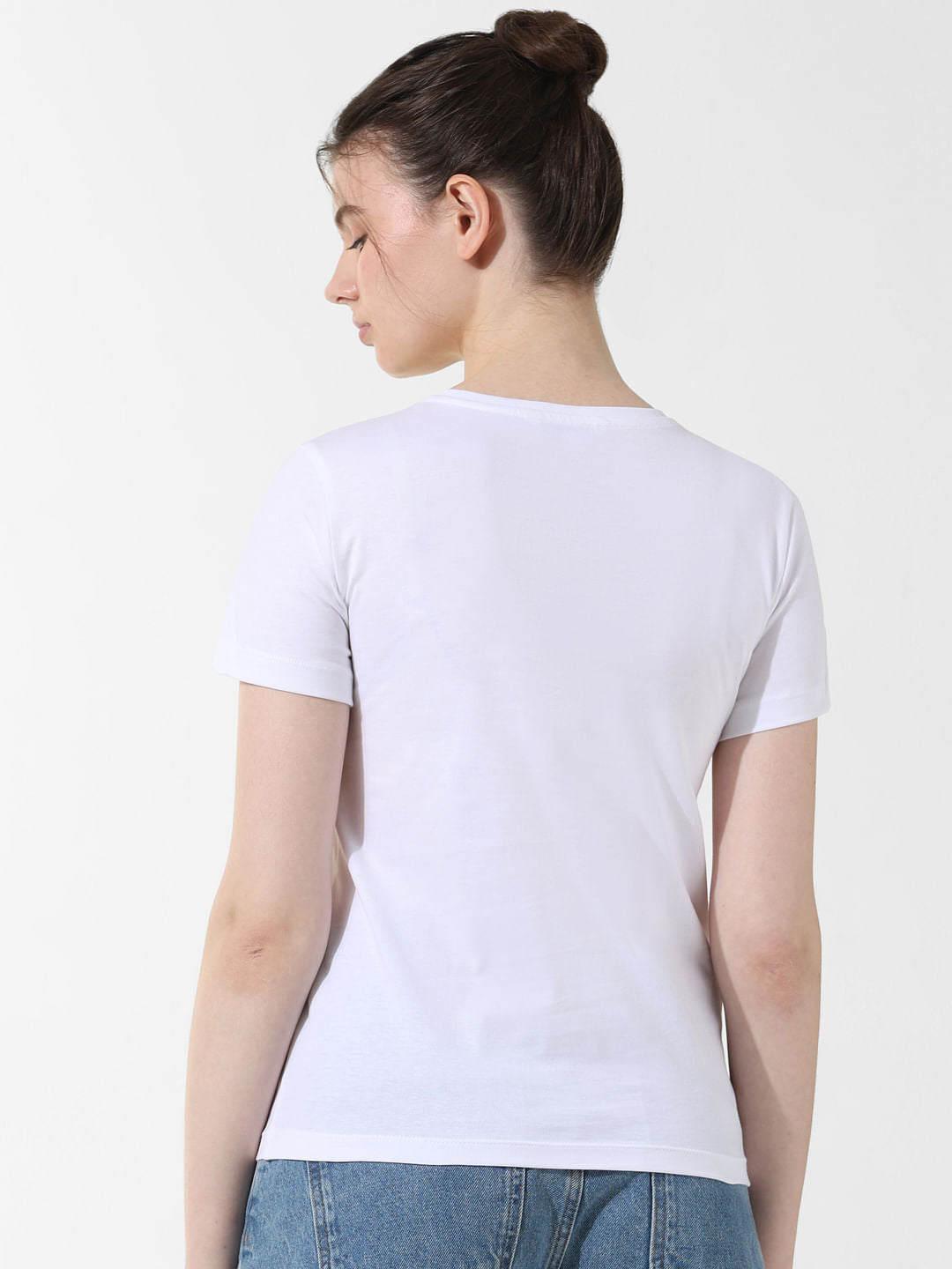 White Printed T-Shirt