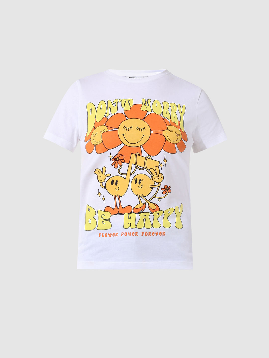 White Printed T-Shirt